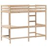 vidaXL Loft Bed without Mattress 90x190 cm Single Solid Wood Pine