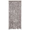 vidaXL Insect Curtain Brown and White 90x220 cm Chenille