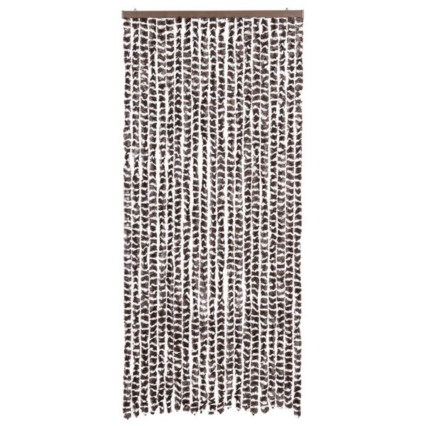 vidaXL Insect Curtain Brown and White 90x220 cm Chenille