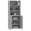 vidaXL Highboard Concrete Grey 69.5x34x180 cm Engineered Wood