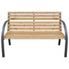 vidaXL Garden Bench 112 cm Solid Wood Fir