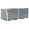 vidaXL Raised Garden Bed | Grey | Galvanised Steel | 160x80x45 cm | Durable