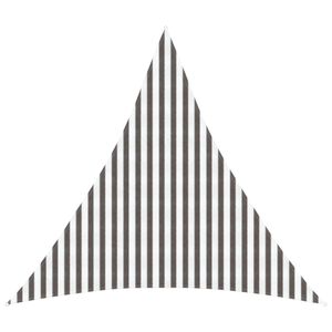vidaXL Sunshade Sail 4 x 4 x 4 m HDPE Triangular Light Grey and White