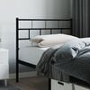 vidaXL Metal Replace Headboard Black 75 cm