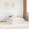 vidaXL Storage Bed with Headboard White 120 x 200 cm Engineered Wood