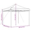 vidaXL Foldable Party Tent Pop-Up Brown 292x292x315 cm