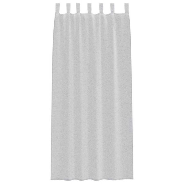 vidaXL Voile Curtain 2 pcs Light Grey 225 x 140 cm Polyester