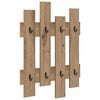 vidaXL Wall-Mounted Coat Rack Wall-Mounted Artisan Oak 60 x 3 x 82 cm