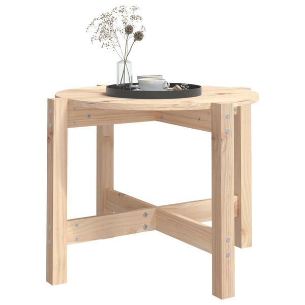 vidaXL Coffee Table &Oslash; 62.5x45 cm Solid Wood Pine