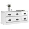 vidaXL TV Cabinet High Gloss White 100x35.5x45 cm Engineered Wood