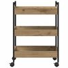 vidaXL Kitchen Trolley Artisan Oak 50 x 30 x 70 cm Engineered Wood
