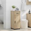 vidaXL Bathroom Cabinet with Drawer Sonoma Oak 30 x 35 x 80 cm