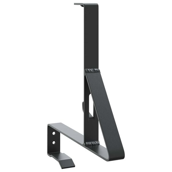 vidaXL Snow Guard Support Black 46 x 11 x 32 cm Steel