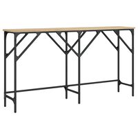 vidaXL Console Table Sonoma Oak 140x29x75 cm Engineered Wood
