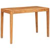 vidaXL Dining Table 110 x 55 x 76 cm Solid Acacia Wood Brown