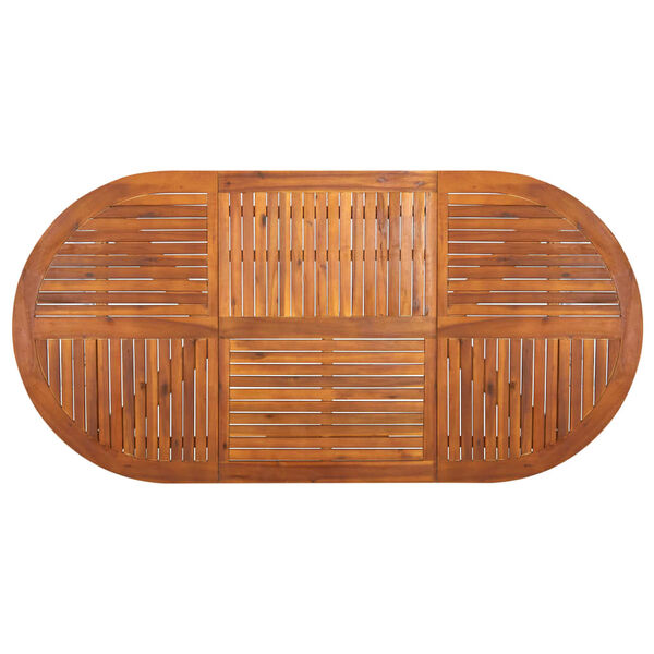 vidaXL Garden Table 201x100x75 cm Solid Acacia Wood