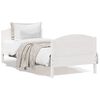 vidaXL Bed Frame without Mattress White 100x200 cm Solid Wood Pine