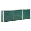 vidaXL Raised Bed | Green | Galvanised steel | Large | Durable | Garden Planter