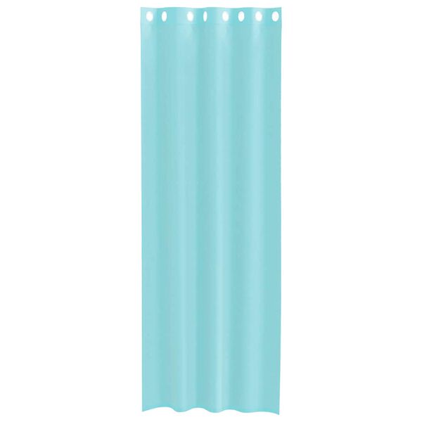 vidaXL Voile Curtains with Grommets 2 pcs Turquoise