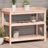 vidaXL Potting Table with Shelves 108x45x86.5 cm Solid Wood Douglas