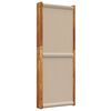 vidaXL 5-Panel Room Divider Taupe 350x180 cm