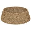 vidaXL Christmas Tree Collar Round Natural Dia. 45 x 22 cm Seagrass