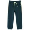 vidaXL Kids' Sweatpants with Drawstring Moss Green 128