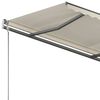 vidaXL Freestanding Manual Retractable Awning 350x250 cm Cream