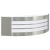 vidaXL Outdoor Wall Light Silver 32 x 10 x 10 cm