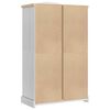 vidaXL Wardrobe with Drawer White 101 x 52 x 170 cm Solid Pine Wood