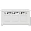 vidaXL Storage Bench Baroque Style MDF White