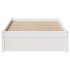 vidaXL Bed Frame without Mattress White 90x200 cm Solid Wood Pine