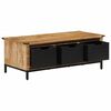 vidaXL Coffee Table with Drawers 110x50x40 cm Solid Wood Mango