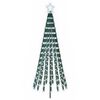 vidaXL LED Christmas Tree 180 cm 255 LEDs Cold White Steel Black