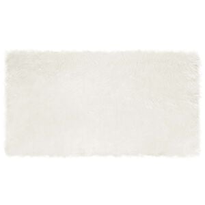 vidaXL Faux Sheepskin Rug Tafalla White 60 x 110 cm Polyester