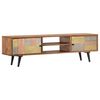 vidaXL TV Cabinet 140x30x40 cm Solid Acacia Wood