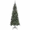 vidaXL Artificial Christmas Tree with 300 LEDs with Stand Green 210 cm