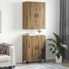 vidaXL Highboard 2 pcs Artisan Oak Engineered Wood