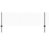 vidaXL Euro Fence with Post 10 x 0.6 m PVC-Coated Steel Grey Mesh