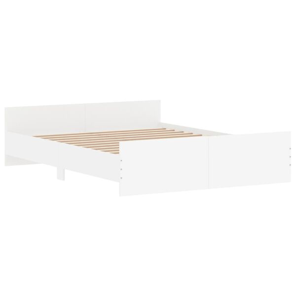 vidaXL Bed Frame without Mattress White 160x200 cm