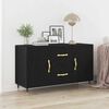 vidaXL Sideboard Black oak 100 x 36 x 60 cm Engineered wood