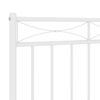 vidaXL Metal Replace Headboard White 75 cm