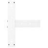 vidaXL Bar Table Legs T-Shaped&nbsp;2 pcs White 40x35x(90-91) cm Steel
