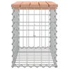 vidaXL Garden Bench Gabion Design 63x31.5x42 cm Solid Wood Douglas