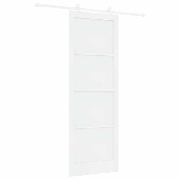 vidaXL Sliding Door White 83 x 232 cm Solid Pine Wood