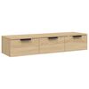 vidaXL Wall Cabinet Sonoma Oak 102x30x20 cm Engineered Wood
