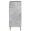 vidaXL Record Cabinet Concrete Grey 84.5x38x89 cm Engineered Wood