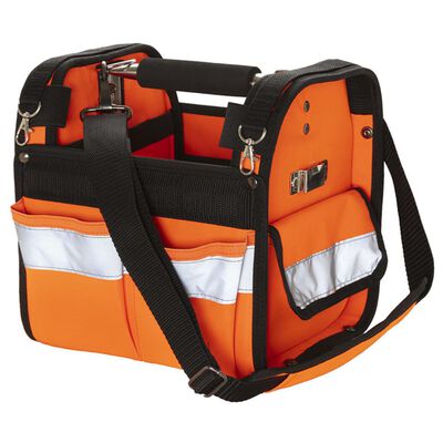 Toolpack High-visibility Tote Tool Bag Distinct Orange and Black