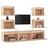 vidaXL TV Cabinets 7 pcs Solid Wood Pine