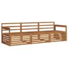 vidaXL Outdoor Sofa Set 3 pcs Natural Solid Acacia Wood